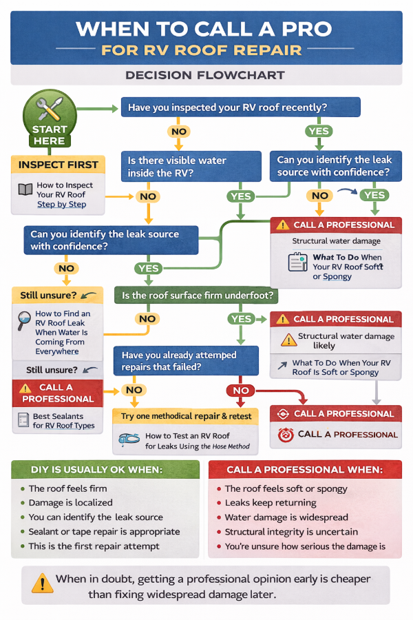 When to Call a Pro - Decision Flowchart