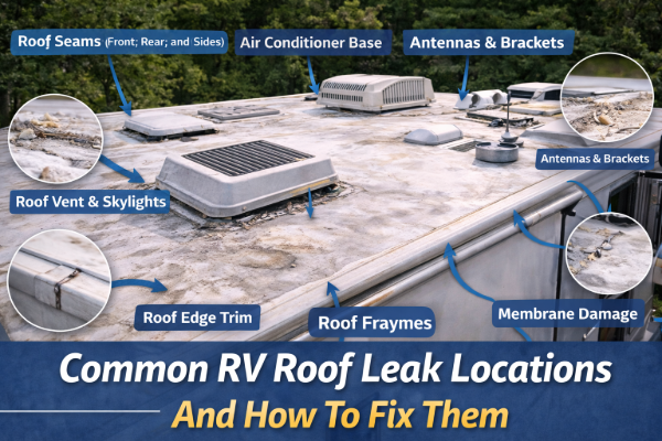 common rv roof leak